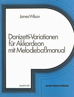 Cover Donizetti-Variationen für Akkordeon mit Melodiebaßmanual