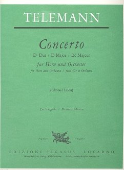 Cover Konzert D-Dur für Horn und Orchester Partitur