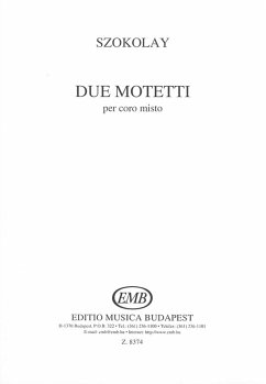 Cover Szokolay Sándor Due motetti Mixed Voices