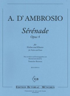 Sérénade op.4 für Violine und Klavier Cover Sérénade op.4 für Violine und Klavier