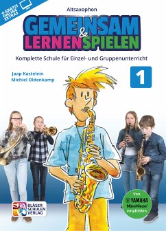 Cover Gemeinsam lernen & spielen Band 1 (+Online Audio) für Bläserklasse (Blasorchester) Altsaxophon