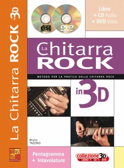 Cover Bruno Tazzino, La Chitarra Rock in 3D Gitarre Buch + CD + CD-ROM