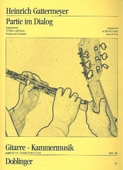 Cover PARTIE IM DIALOG FUER FLOETE UND GITARRE PARTITUR UND STIMMEN IMPRESSIONEN
