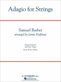 Samuel Barber, Adagio For Strings - Score Only Streichorchester Partitur