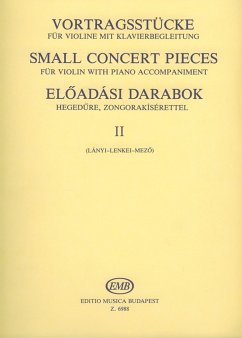 Cover Vortragsstücke Band 2 für Violine mit Klavierbegleitung