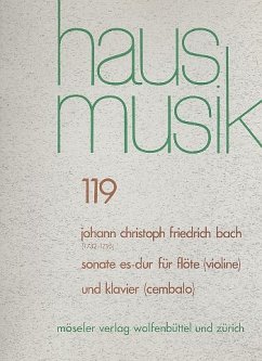 Cover Sonate Es-Dur für Flöte (Violine) und Klavier (Cembalo)