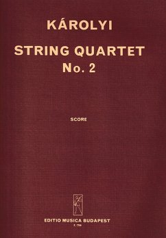 Cover Károlyi Pál String Quartet No. 2 String Quartet