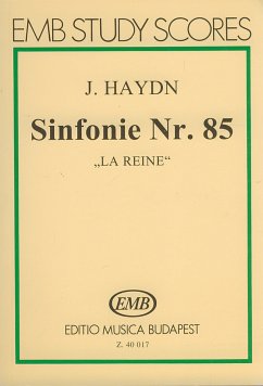 Cover SINFONIE B-DUR NR.85 HOB.I:85 FUER ORCHESTER, Studienpartitur LA REINE