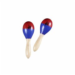 5' Red & Blue Mini Wooden Maracas