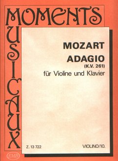 Cover Adagio KV261 für Violine und Klavier