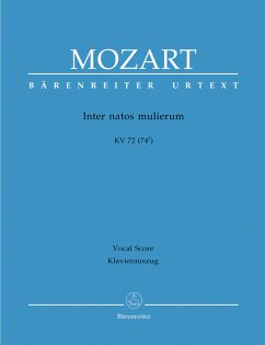 Cover Inter natos mulierum KV72 (KV74f) für gem Chor und Orchester Klavierauszug