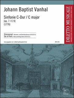 Cover Sinfonie C-Dur op.7/c9 für Kammerorchester Stimmensatz (Harm. u. Streicher 4-3-2-2-1)