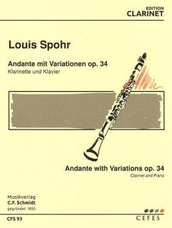 Cover Andante und Variationen op.34 für Klarinette und Klavier
