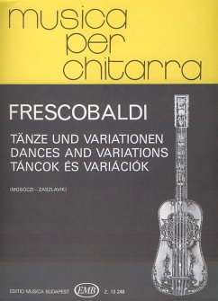 Cover Frescobaldi, Girolamo Dances and Variations Guitar