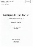 Cantique de Jean Racine op.11 for female chorus and organ (piano) score (frz/en)