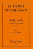 CLASSENS Henri Solfčge des débutants - clés de sol et fa formation musicale Partition