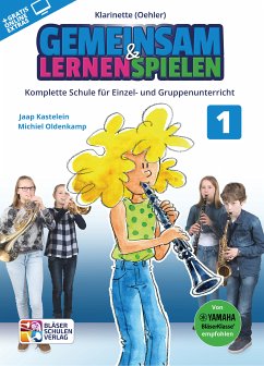 Cover Gemeinsam lernen & spielen Band 1 (+Online Audio) für Bläserklasse (Blasorchester) Klarinette Oehler-System