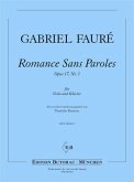 Romance sans paroles op.17,3 für Viola und Klavier
