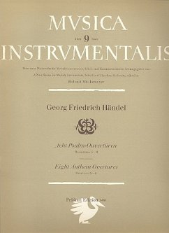 Cover 8 Psalm-Ouvertüren Band 2 (Nr.5-8) für Orchester Partitur