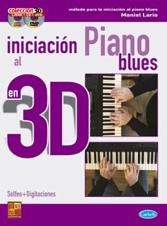 Cover Manuel Lario, Iniciacion Piano Blues 3D Klavier Buch + CD + CD-ROM