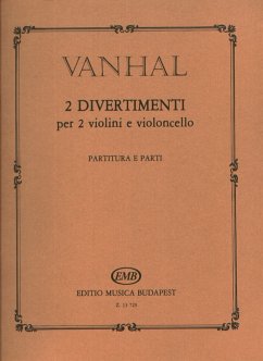 Cover 2 Divertimenti per 2 violini e violoncello partitura e parti