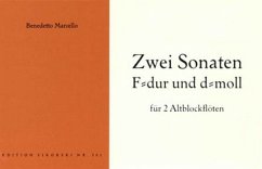 Cover 2 Sonaten für 2 Altblockflöten Spielpartitur