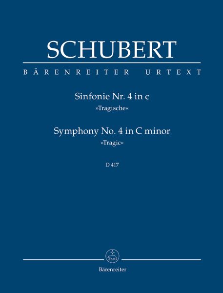 Sinfonie c-Moll Nr.4 D417 für Orchester Studienpartitur