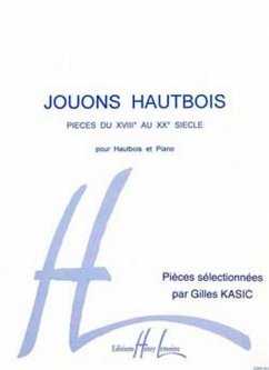 Cover KASIC Gilles Jouons hautbois Vol.1 hautbois et piano Partition