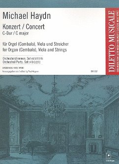 Konzert C-Dur für Viola, Orgel und Streicher Stimmen (Harmonie und 4-3-2-2-1)