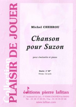 Cover Chebrou, Michel, Chanson Pour Suzon Clarinette et piano
