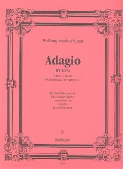 Cover Adagio C-Dur KV617a für Harmonika für 4 Blockflöten