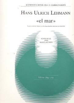 Cover El mar für Kontrabaßklarinette (Baßklarinette) solo