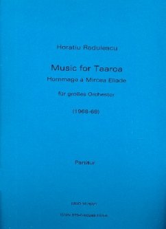 Cover Music for Taaroa für Orchester Partitur