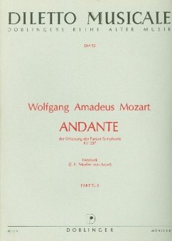 Andante aus Pariser Sinfonie KV297 (Urfassung) für Orchester Partitur