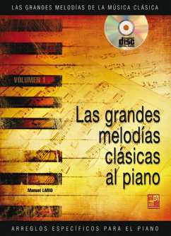 Cover Manuel Lario, Grandes Melodias Coassicas Tocadas Klavier Buch + CD