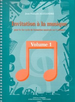 Cover ALEXANDRE Jean François Invitation ŕ la musique Vol.1 formation musicale Partition