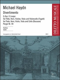 DIVERTIMENTO G-DUR PERGER 94 FUER FL, HORN, VL, VA, VC (FAG) PARTITUR