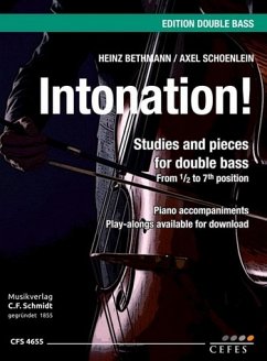 Cover Intonation for double bass and piano score and part (playalongs available for download) (en)