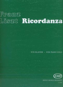 Cover Ricordanza für Klavier