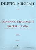 Quintett C-Dur für Kontrabass (Violine), Violine, 2 Violen und Bass (Violoncello) Partitur