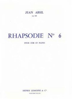 Cover Rhapsodie no.6 op.120 pour cor et piano