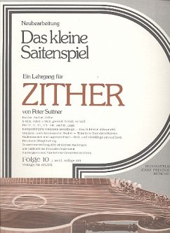 Cover Das kleine Saitenspiel Band 10 Lehrgang für Zither