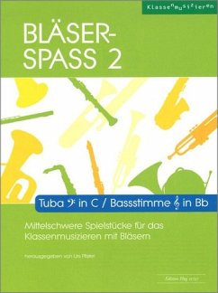 Cover Bläser-Spaß Band 2 (+CD) für Blasorchester Tuba in C im Bassschlüssel/ Bassstimme in B im Violinschlüssel