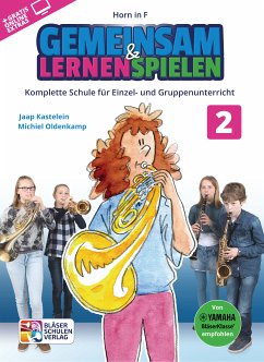 Cover Gemeinsam lernen & spielen Band 2 (+Online Audio) für Bläserklasse (Blasorchester) Horn