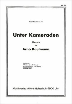 Cover UNTER KAMERADEN MARSCH FUER DIAT. HANDHARMONIKA (MIT 2. STIMME)