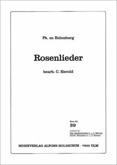 Cover Rosenlieder für 1-2 diatonische Handharmonika Stimmen