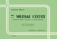 77 Solfeggi Cantati Manoscritti vol.3