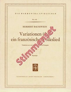 Bausewein, Herbert Variationen über ein französisches Volkslied Akkordeonorchester Stimmenset