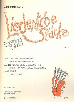 Liederliche Stücke Band 1 für 3-5 Violoncelli Partitur und Stimmen