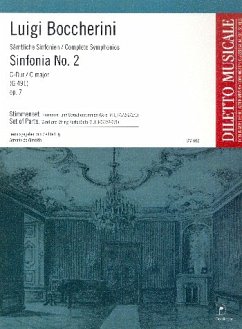 Cover Sinfonie C-Dur Nr.2 op.7 G491 für Orchester Stimmensatz (Harmonie, Solo-Vl und 3-2-2-2-1)